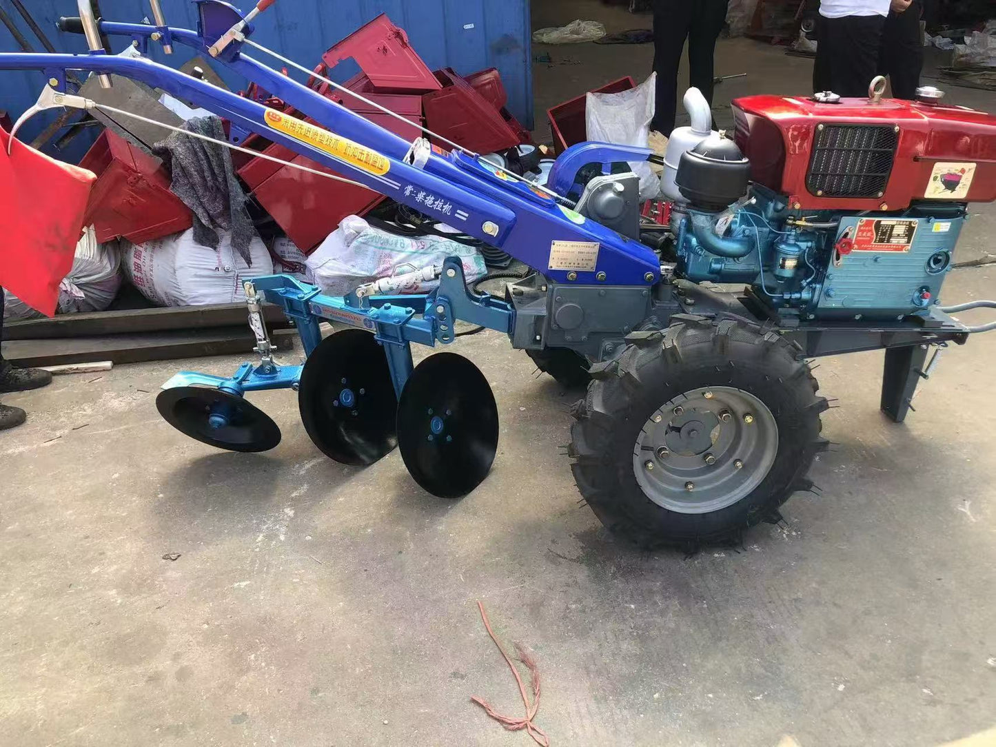 8HP–30HP Heavy-Duty Walking Tractor with Double Plough – Ideal for Small to Medium-Scale Farming