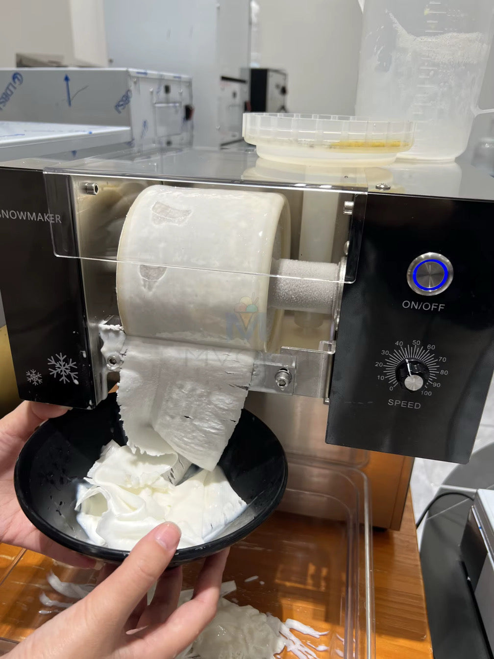 MYIS-80F Snowflake Ice Maker – Korean Style Shaved Ice Machine (80KG/Day Capacity)