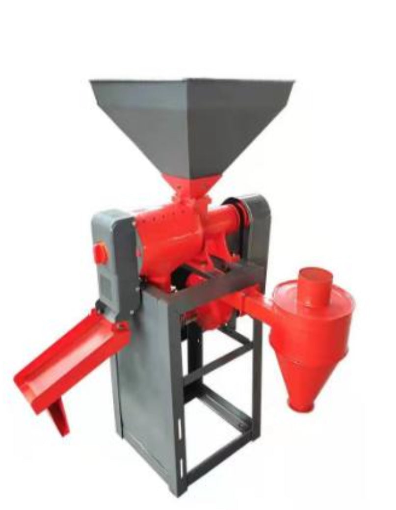 Heavy-Duty Rice Mill and Grinder - 500kg/h Capacity - Industrial Use (380V 7.5KW)