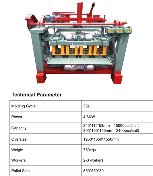 DX4-35A Hollow Block Making Machine