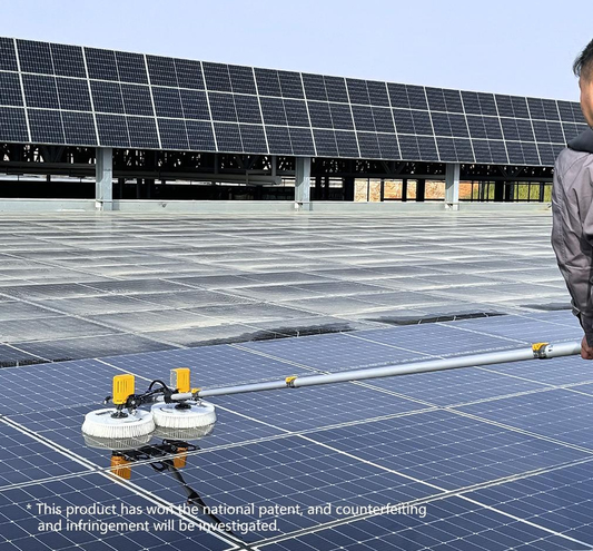 EB-02 5.5m AC & Battery Solar Panel Cleaning Brush | Mid-Range Professional Solar Maintenance Tool